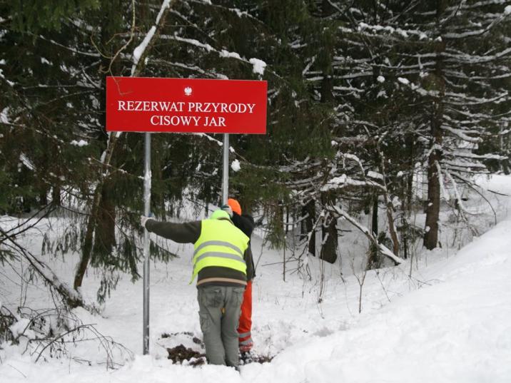 Tablica rezerwatowa, fot. Anna Garackiewicz