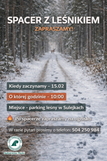 Zimowy spacer z leśnikiem